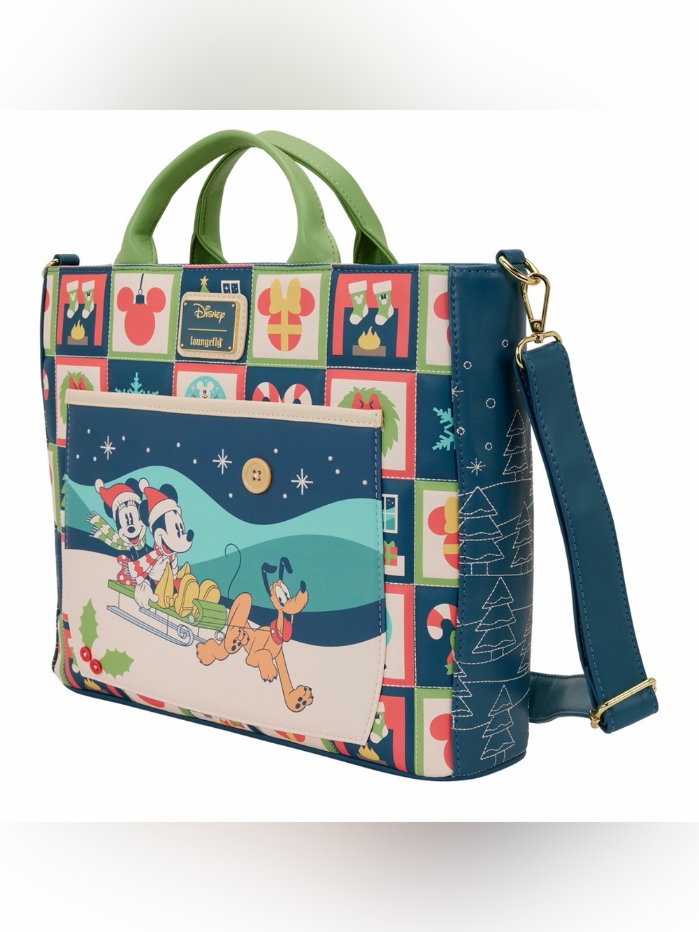 Loungefly Mickey & Friends Holiday
Convertible Backpack & Tote
Crossbody Bag  🆕
